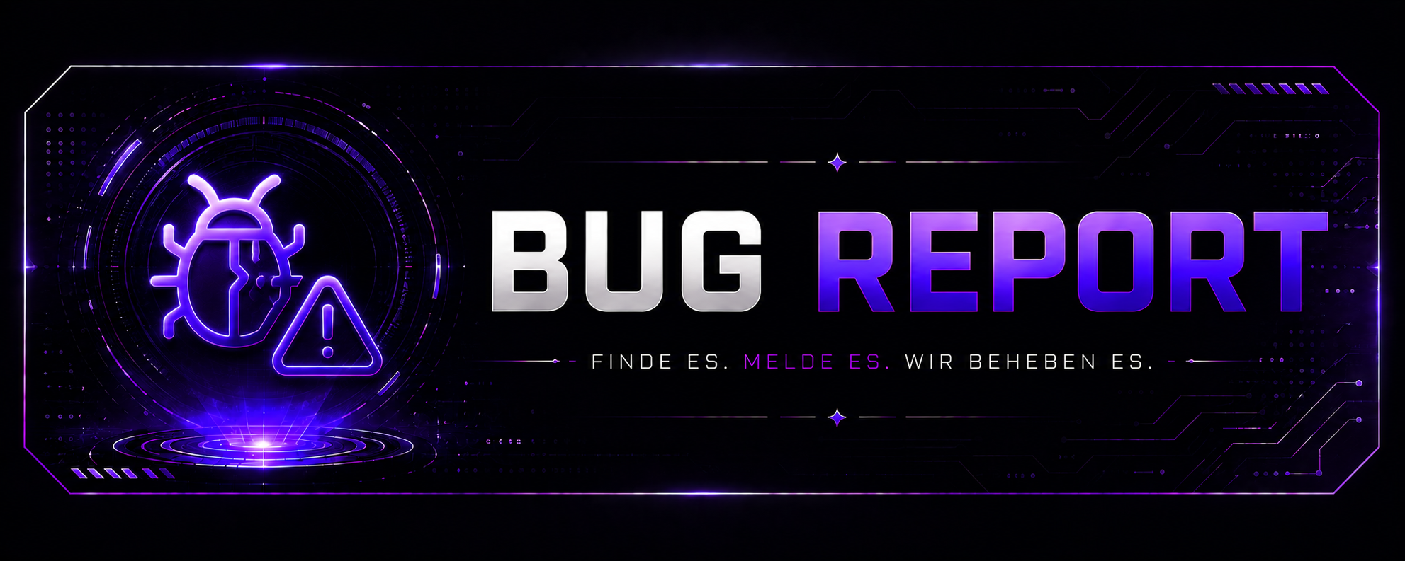 Bug Report Banner